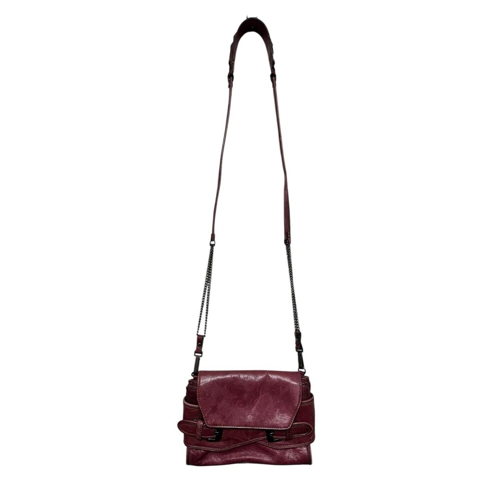 Kooba Leather Purse Crossbody Bag On Chain Buckle